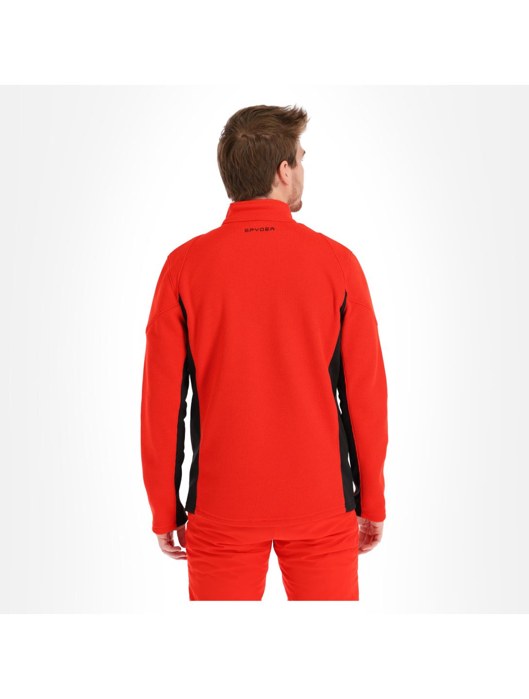 Spyder, Bandit Half Zip pull hommes volcano rouge 