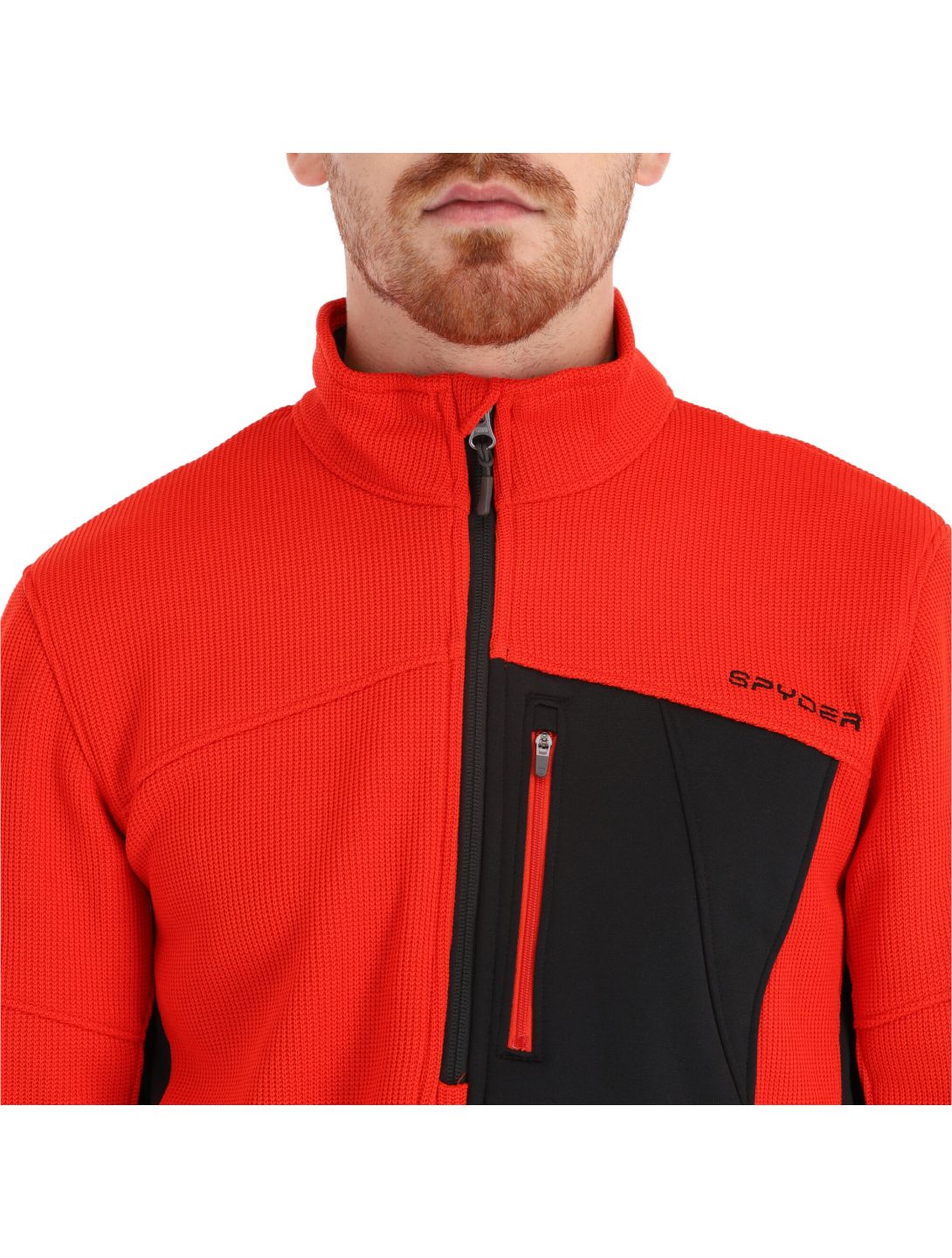 Spyder, Bandit Half Zip pull hommes volcano rouge 