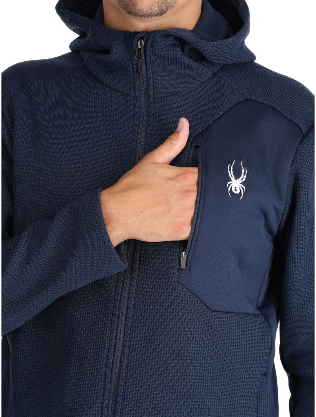 Spyder, Bandit Hooded gilet hommes True Navy bleu 