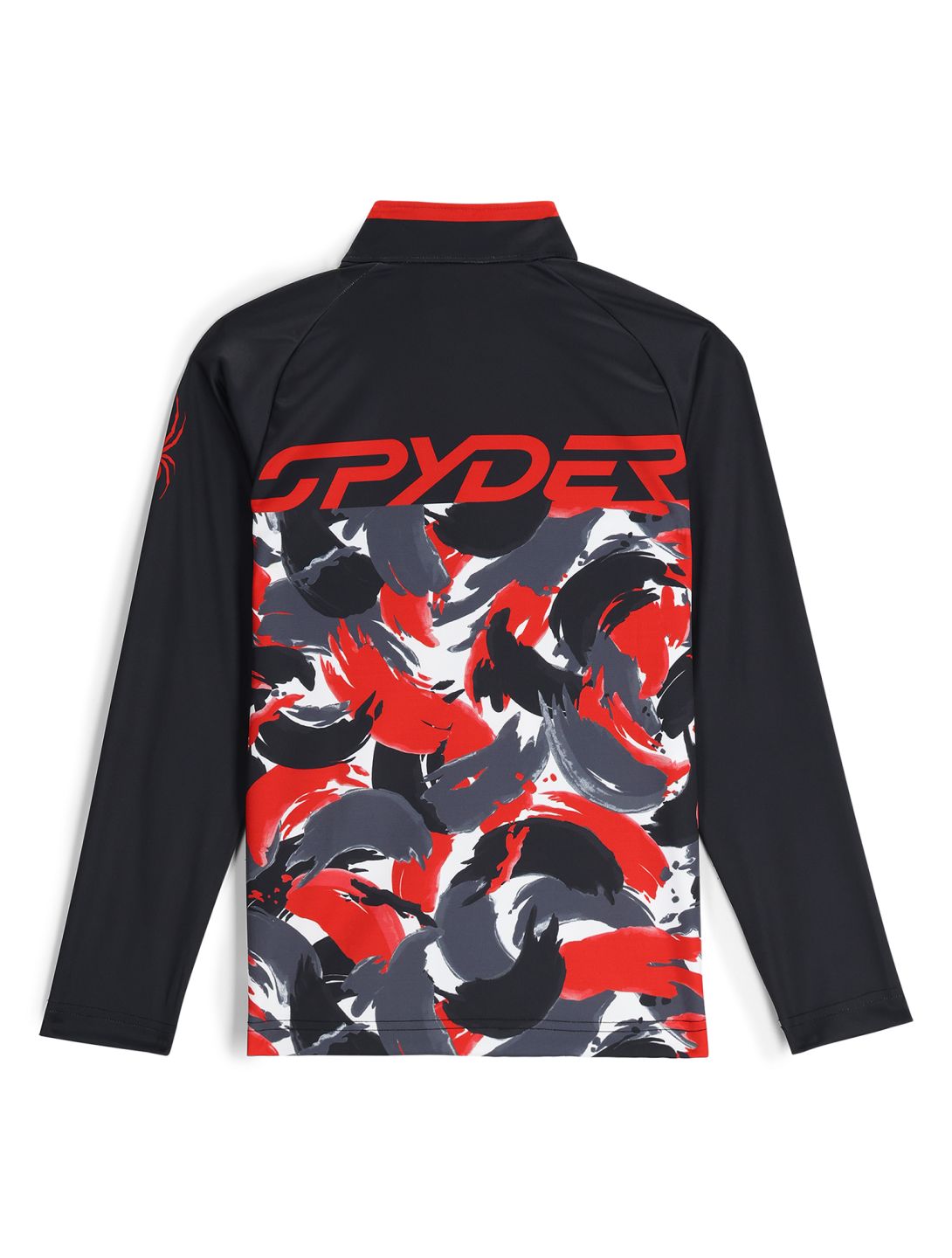 Spyder, Camo 1/2 Zip pull de ski enfants Spyder Red rouge 