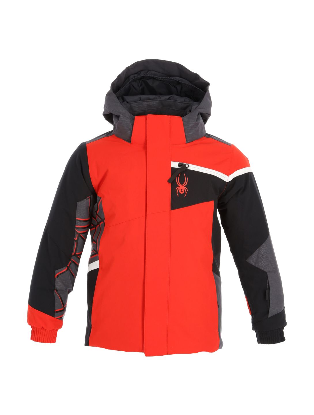 Spyder, Challenger veste de ski enfants volcano rouge 