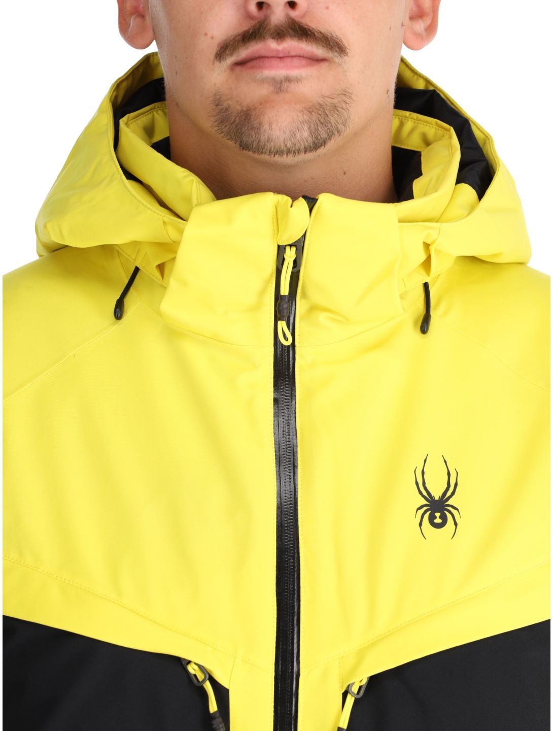 Spyder, Copper veste de ski hommes Acid Yellow jaune, noir 