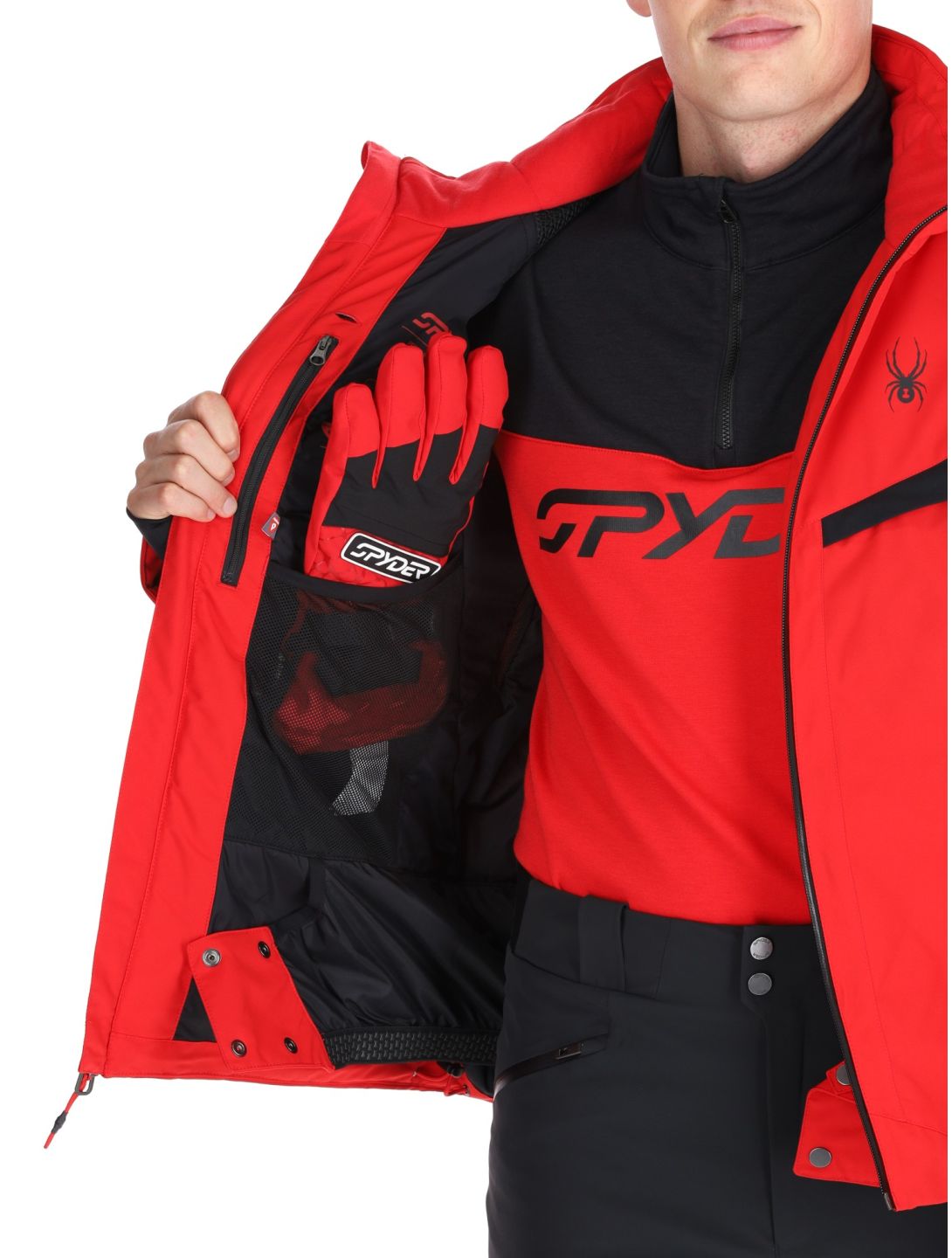 Spyder, Copper veste de ski hommes Spyder Red rouge 