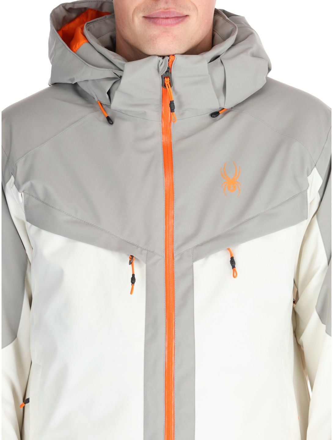 Spyder, Copper veste de ski hommes Vanilla Latte beige, gris 