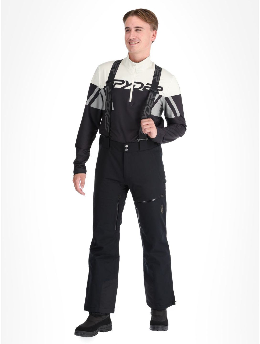 Spyder, Dare pantalon de ski modèle court hommes Black noir 