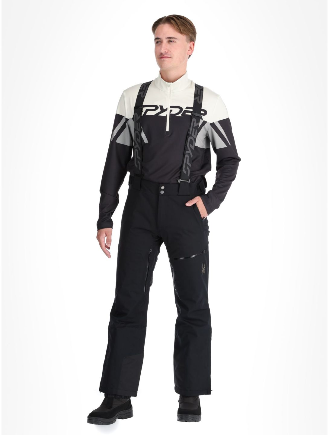 Spyder, Dare pantalon de ski modèle court hommes Black noir 