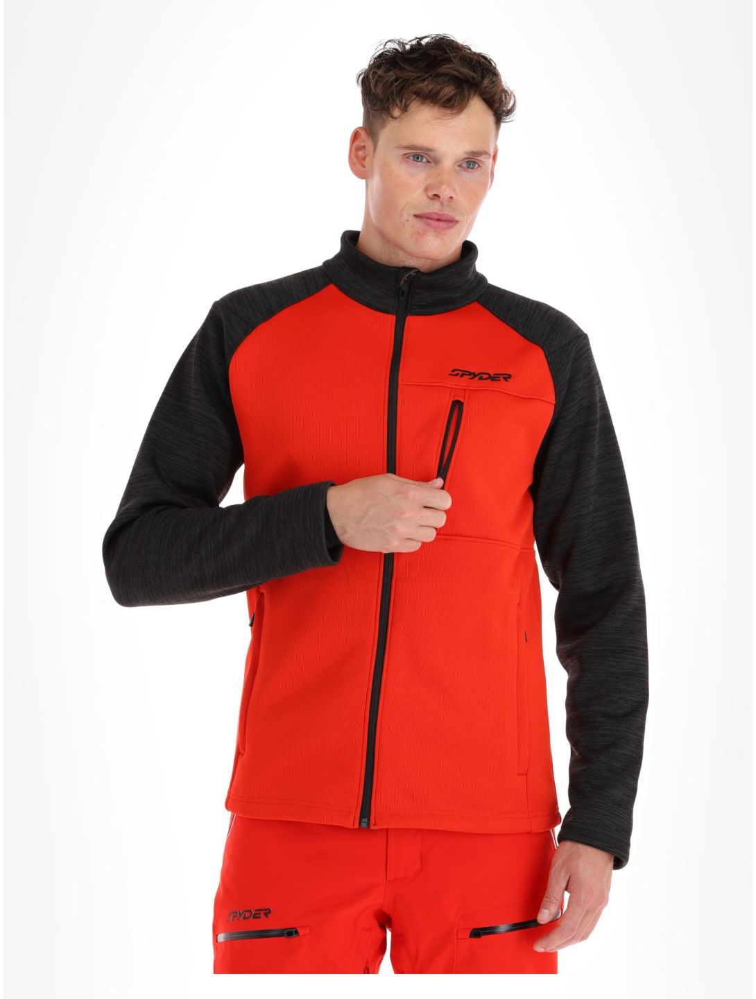 Spyder, Encore gilet hommes Volcano noir, rouge 