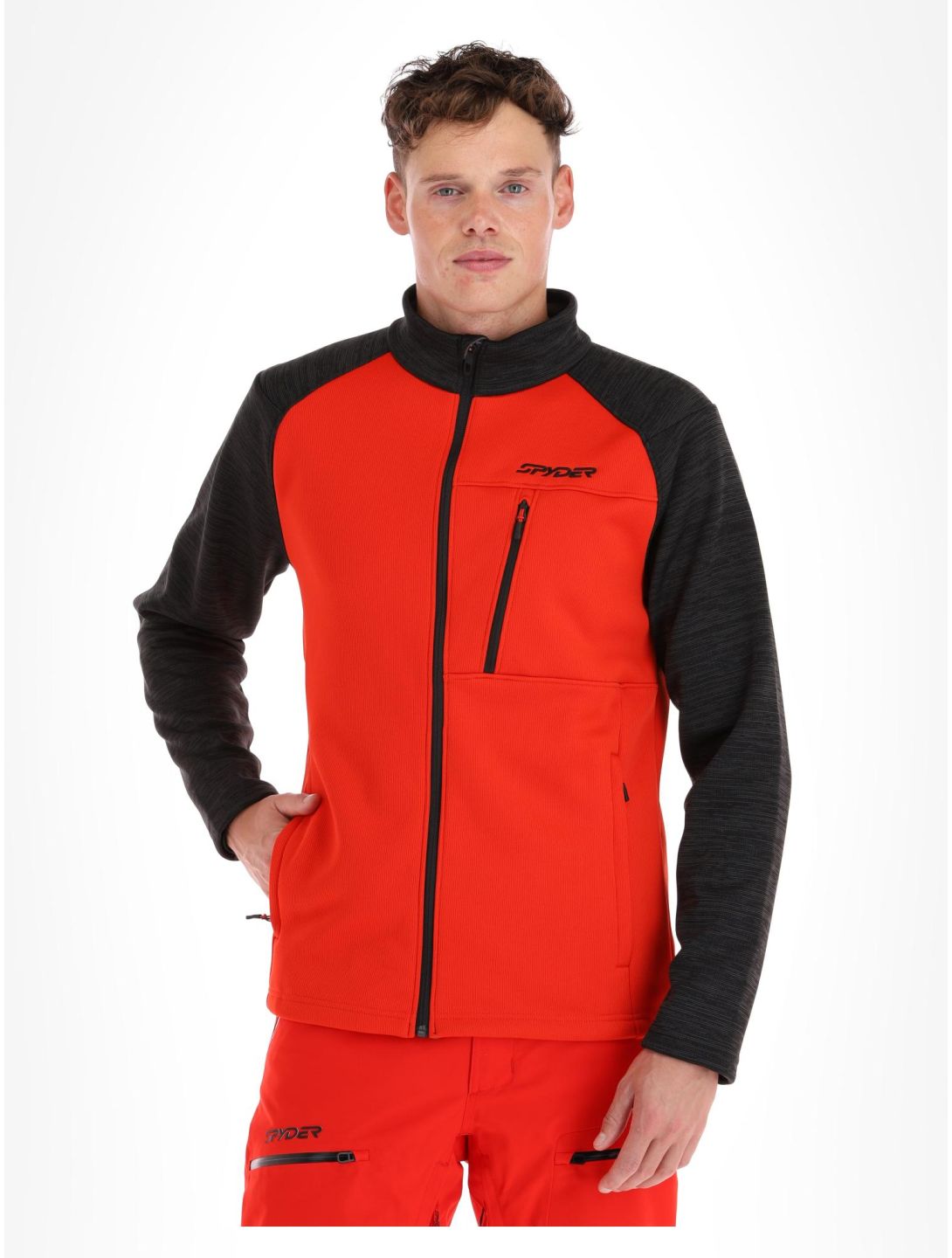 Spyder, Encore gilet hommes Volcano noir, rouge 