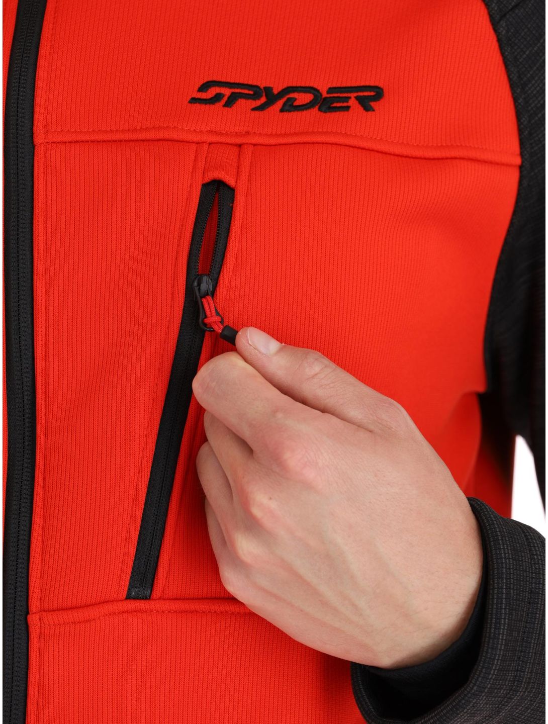 Spyder, Encore gilet hommes Volcano noir, rouge 