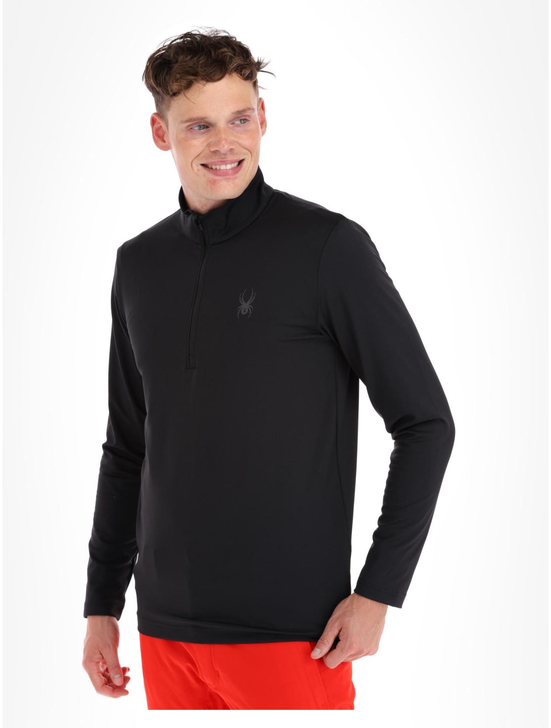 Spyder, Prospect 1/2 Zip pull de ski hommes Black noir 