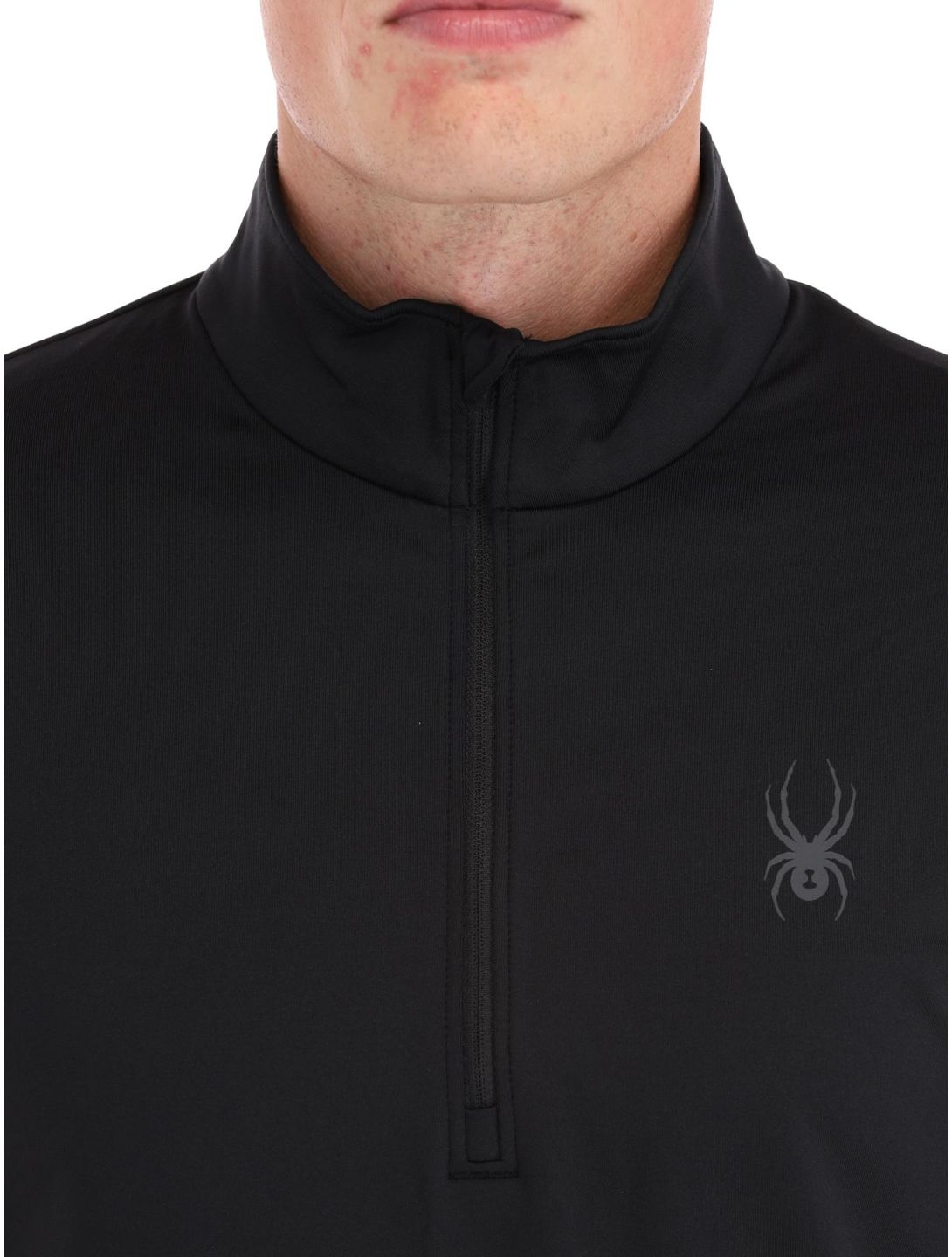 Spyder, Prospect 1/2 Zip pull de ski hommes Black noir 