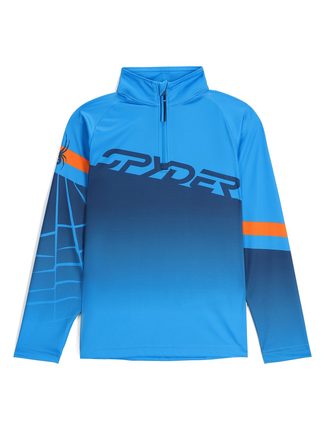 Spyder, Incline 1/2 Zip pull de ski enfants Aether Blue bleu 