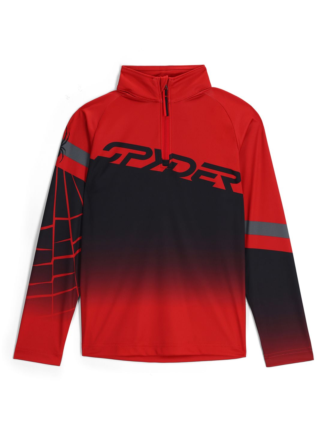 Spyder, Incline 1/2 Zip pull de ski enfants Spyder Red rouge 