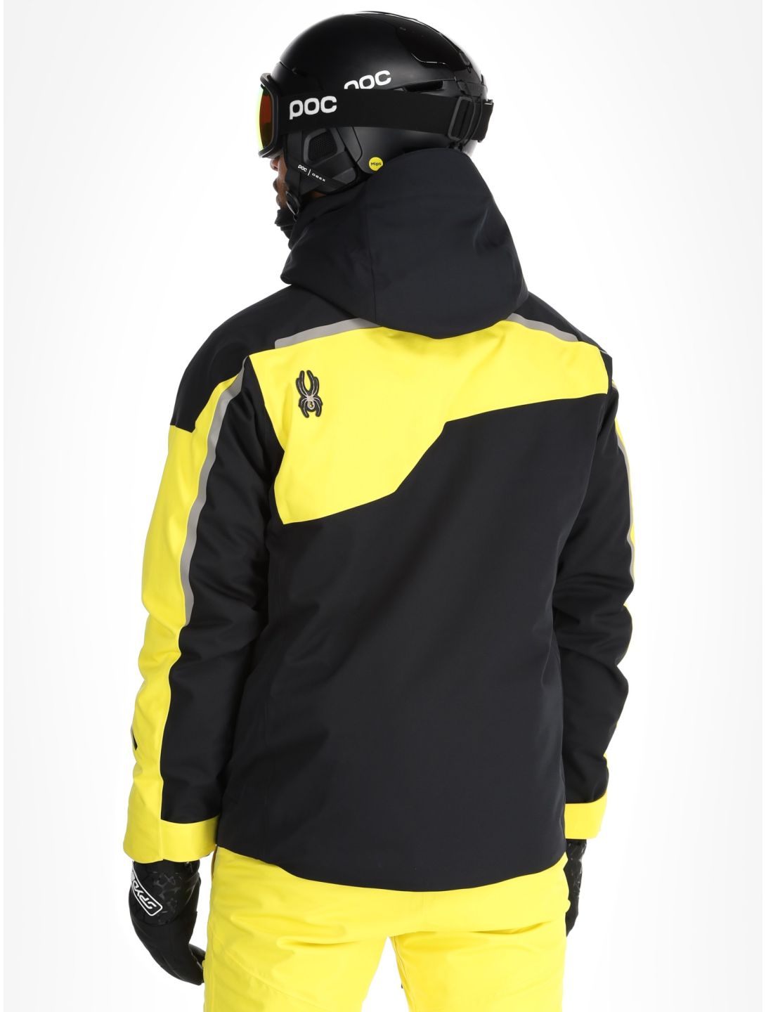 Spyder, Leader veste de ski hommes Acid Yellow jaune, noir 