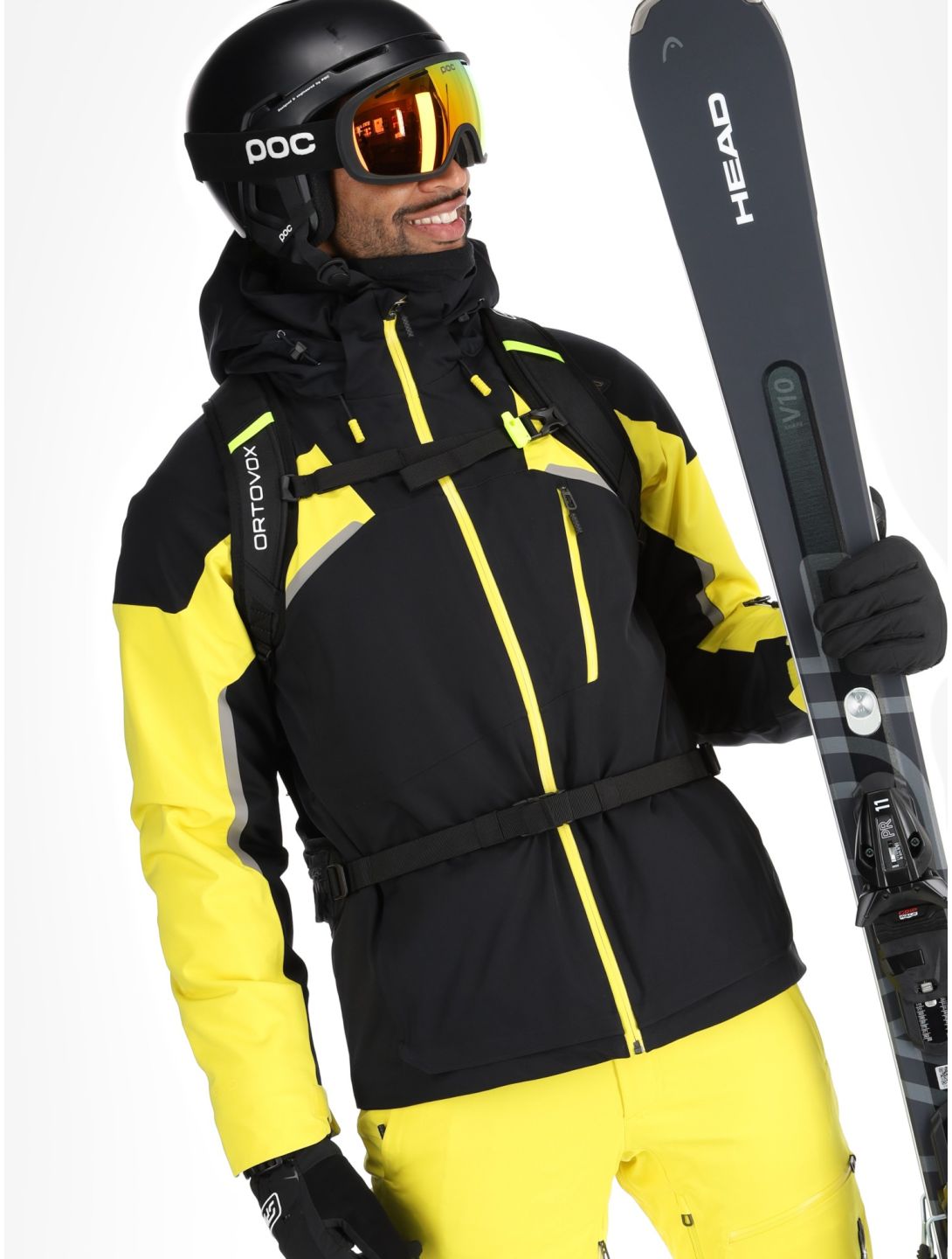 Spyder, Leader veste de ski hommes Acid Yellow jaune, noir 