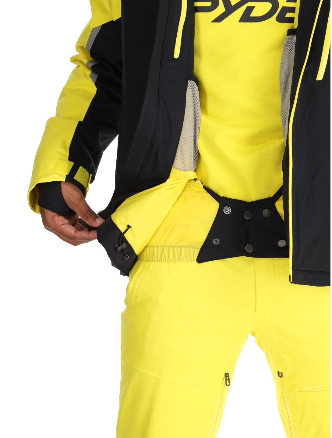 Spyder, Leader veste de ski hommes Acid Yellow jaune, noir 