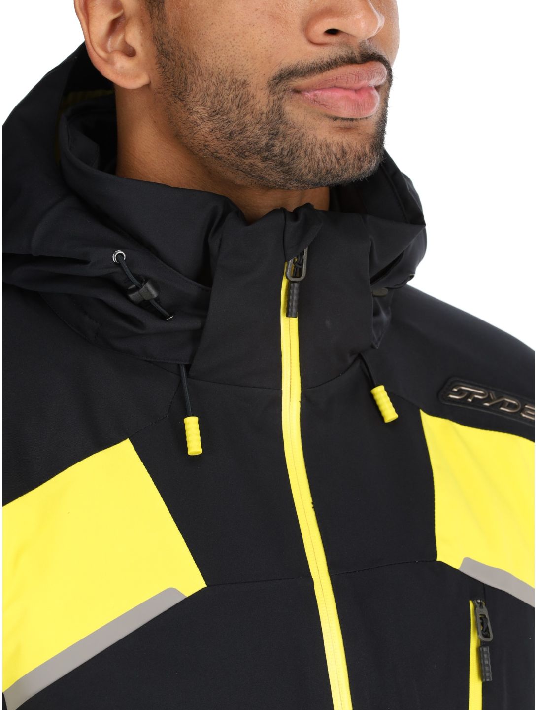 Spyder, Leader veste de ski hommes Acid Yellow jaune, noir 