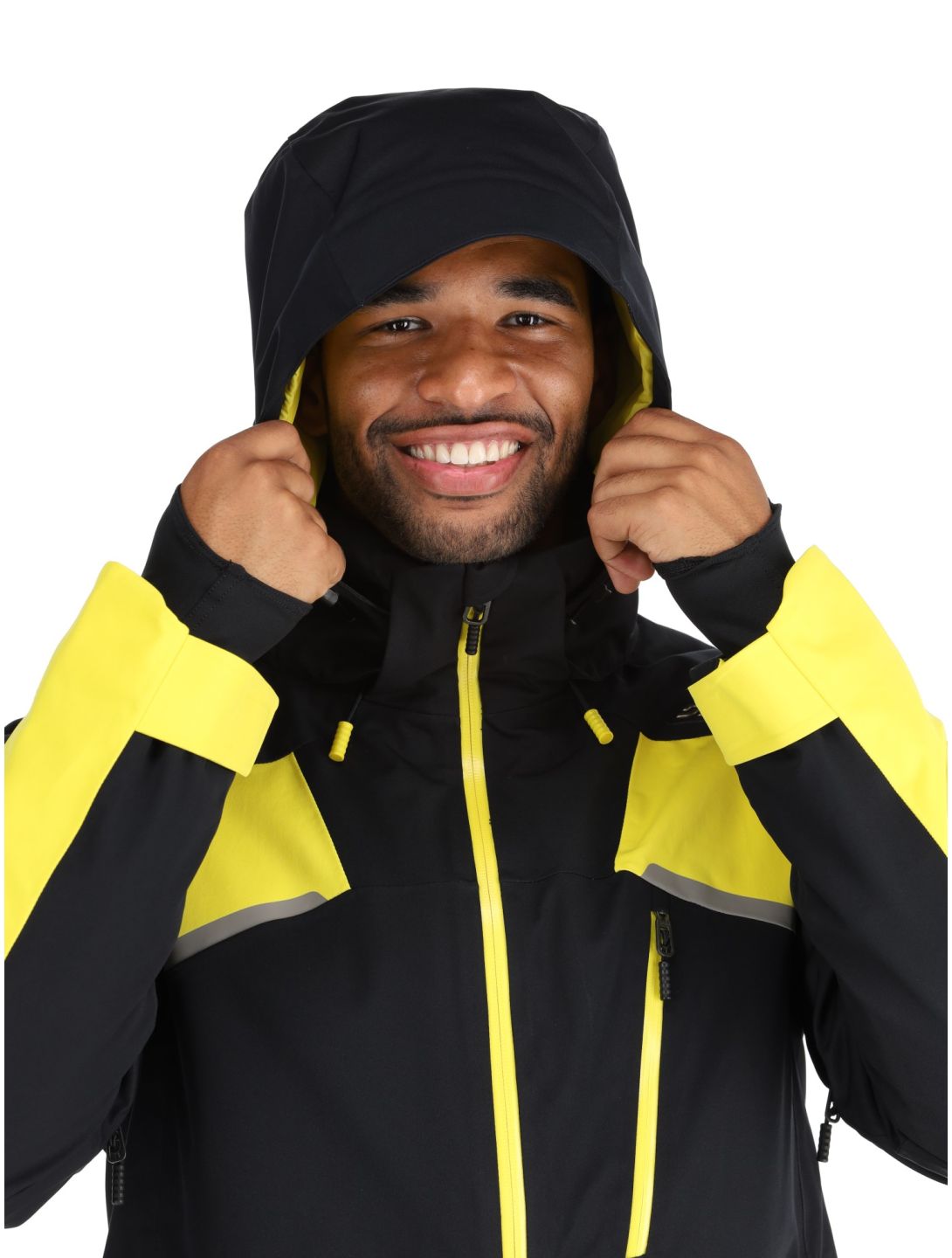 Spyder, Leader veste de ski hommes Acid Yellow jaune, noir 