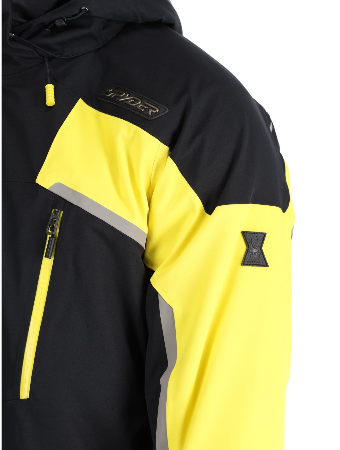 Spyder, Leader veste de ski hommes Acid Yellow jaune, noir 