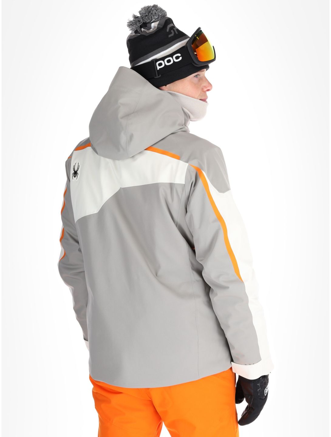 Spyder, Leader veste de ski hommes Concrete blanc, gris 