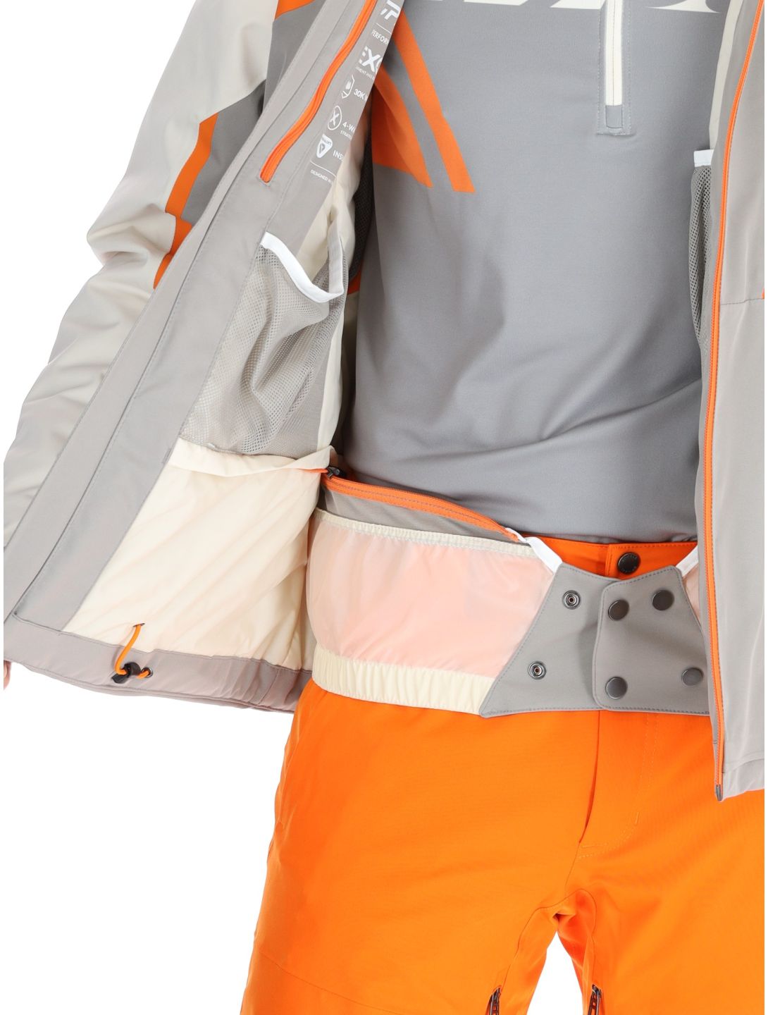 Spyder, Leader veste de ski hommes Concrete blanc, gris 