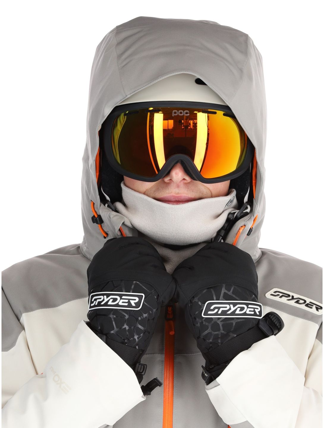 Spyder, Leader veste de ski hommes Concrete blanc, gris 