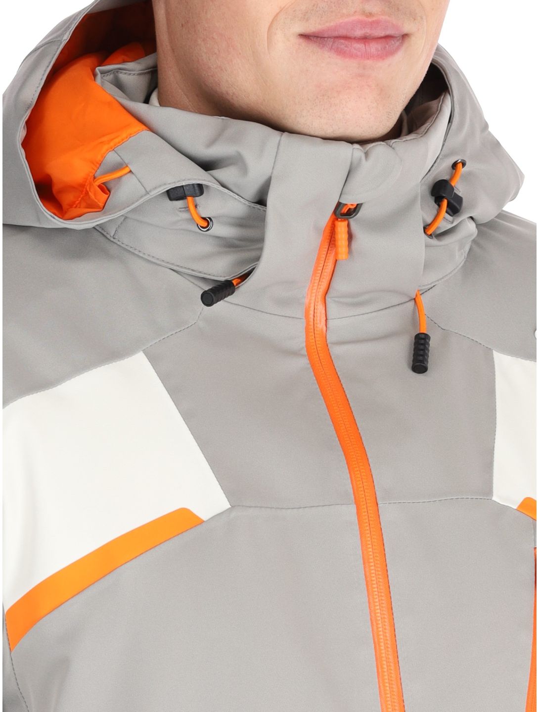 Spyder, Leader veste de ski hommes Concrete blanc, gris 