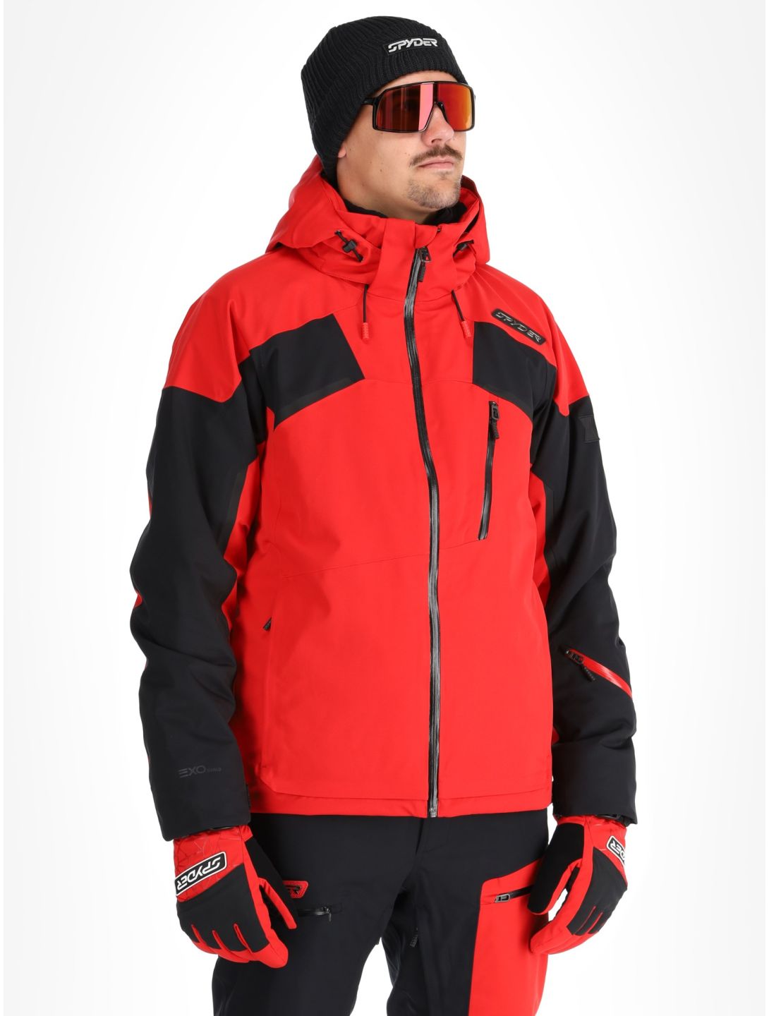 Spyder, Leader veste de ski hommes Spyder Red noir, rouge 