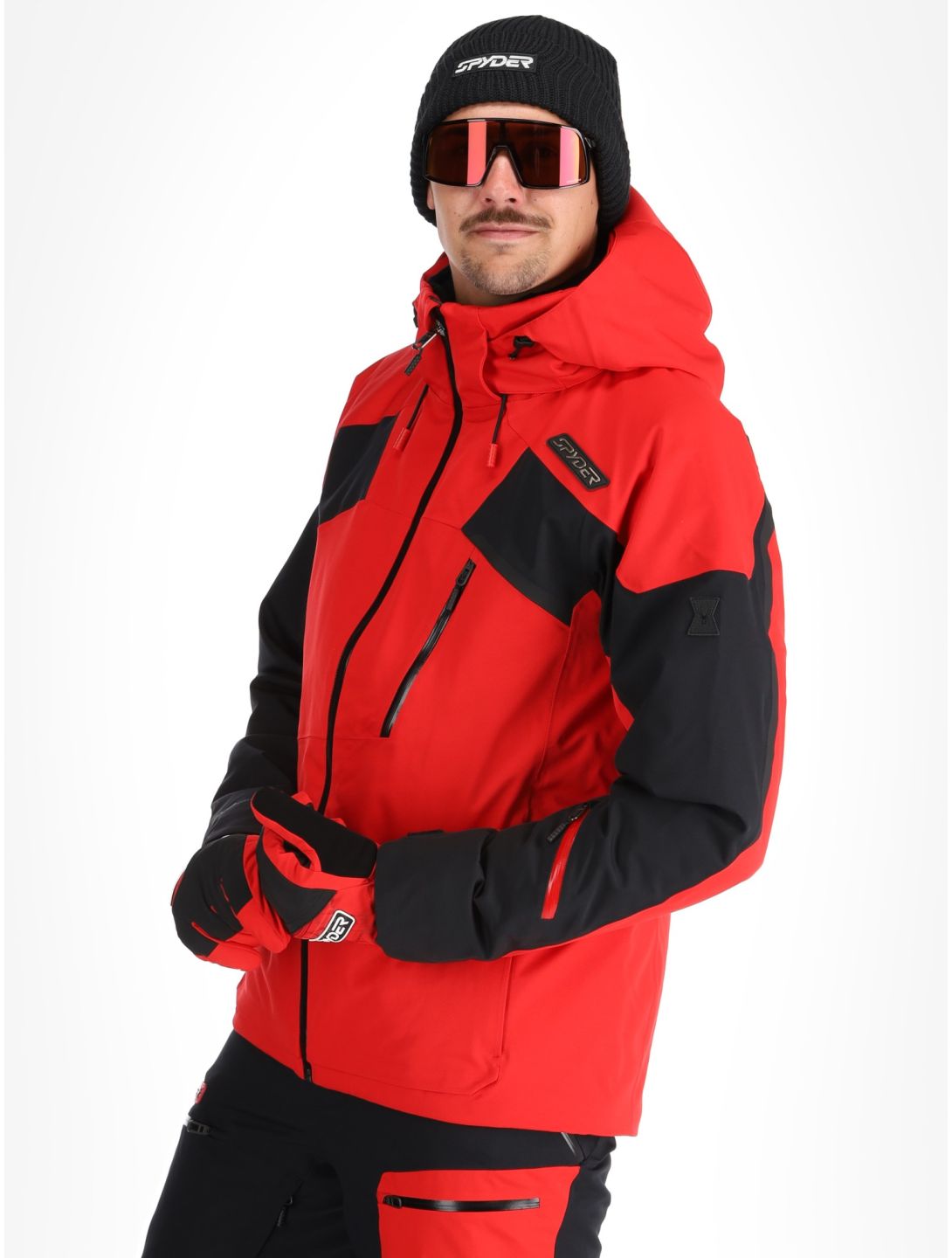 Spyder, Leader veste de ski hommes Spyder Red noir, rouge 