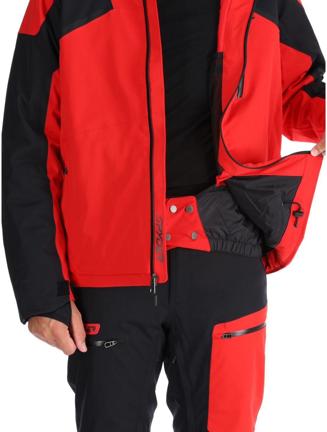 Spyder, Leader veste de ski hommes Spyder Red noir, rouge 