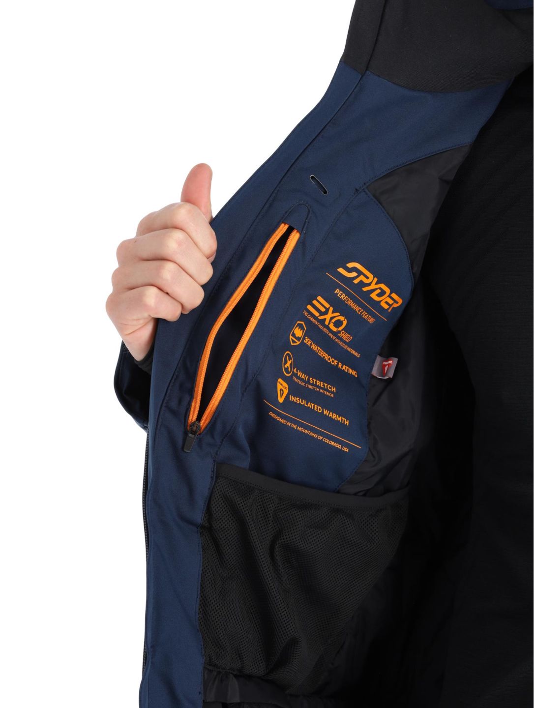 Spyder, Leader veste de ski hommes True Navy bleu 