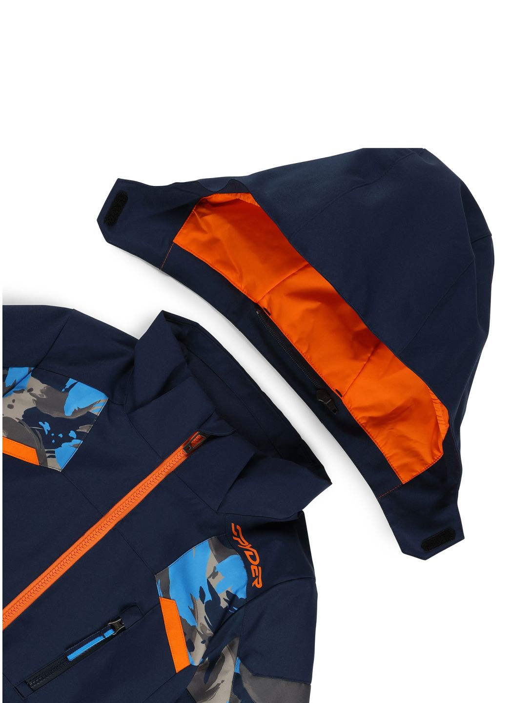 Spyder, Leader veste de ski enfants Camouflage Aether Blue bleu 