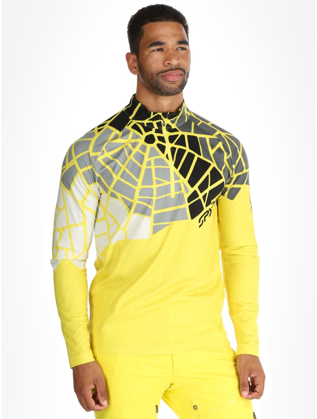 Spyder, Legacy 1/2 Zip pull de ski hommes Acid Yellow jaune 