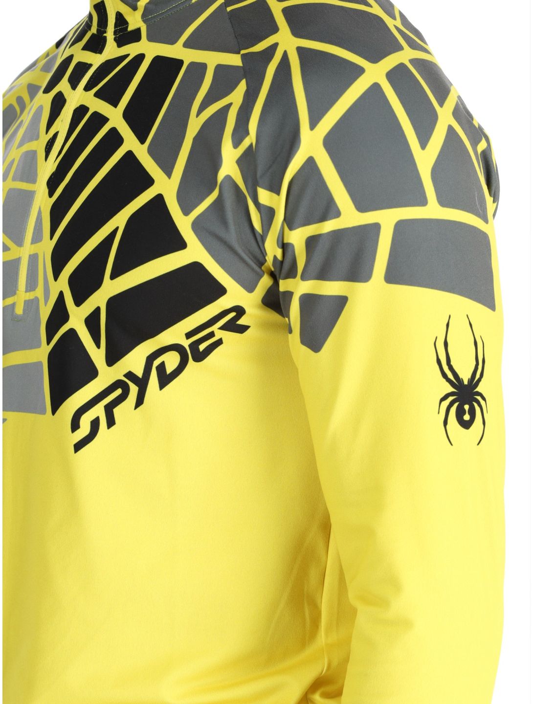 Spyder, Legacy 1/2 Zip pull de ski hommes Acid Yellow jaune 