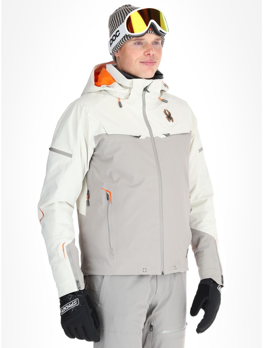 Spyder, Monterosa veste de ski hommes Vanilla Latte beige 