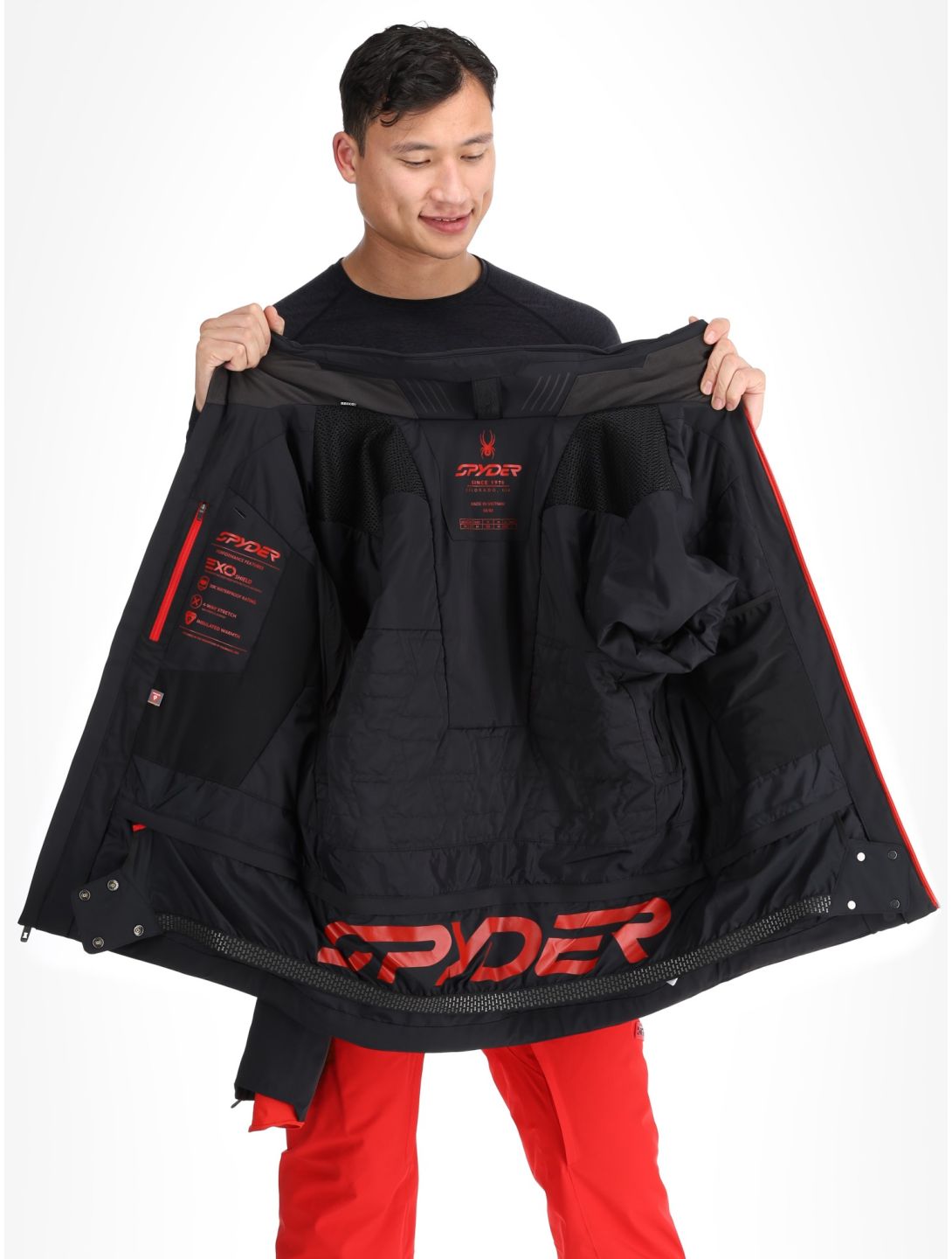 Spyder, Pinnacle veste de ski hommes Black noir 