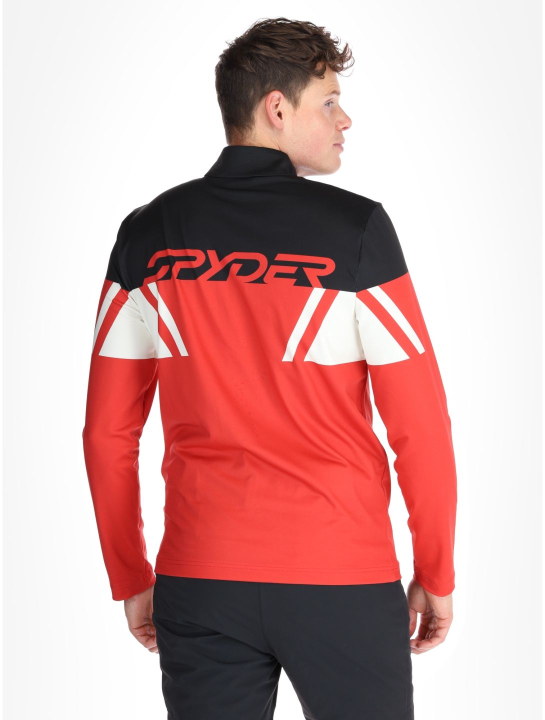 Spyder, Podium 1/2 Zip pull de ski hommes Spyder Red rouge 