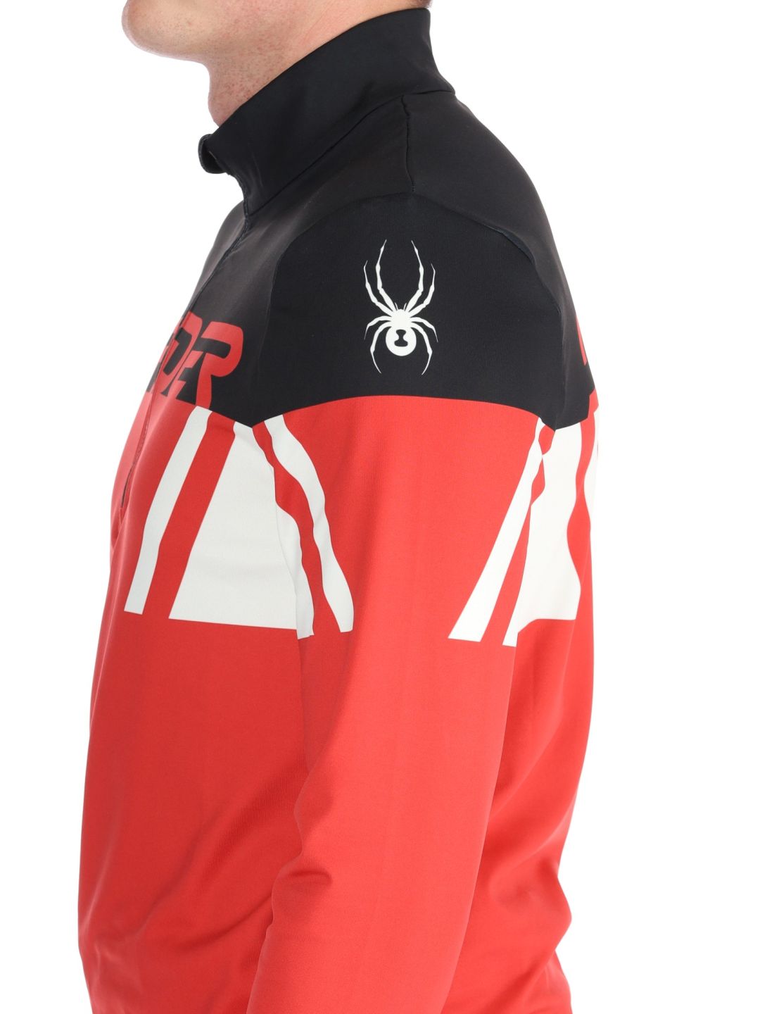 Spyder, Podium 1/2 Zip pull de ski hommes Spyder Red rouge 