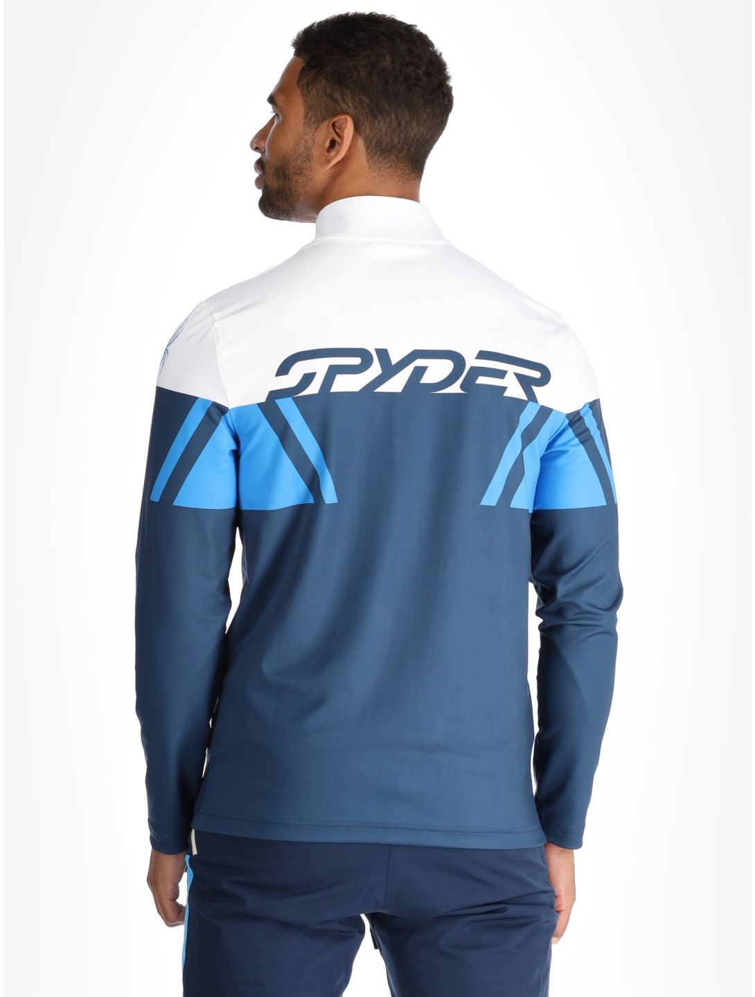 Spyder, Podium 1/2 Zip pull de ski hommes True Navy bleu 