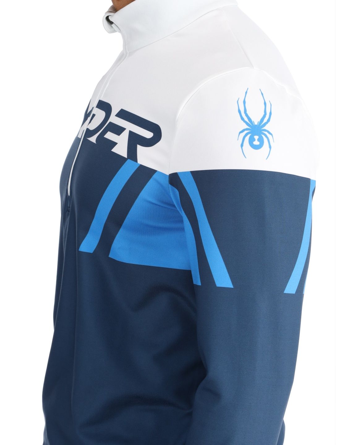 Spyder, Podium 1/2 Zip pull de ski hommes True Navy bleu 