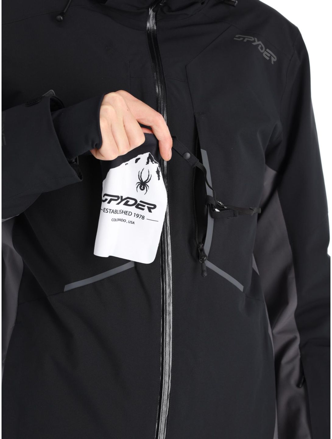 Spyder, Primer veste de ski hommes Black noir 