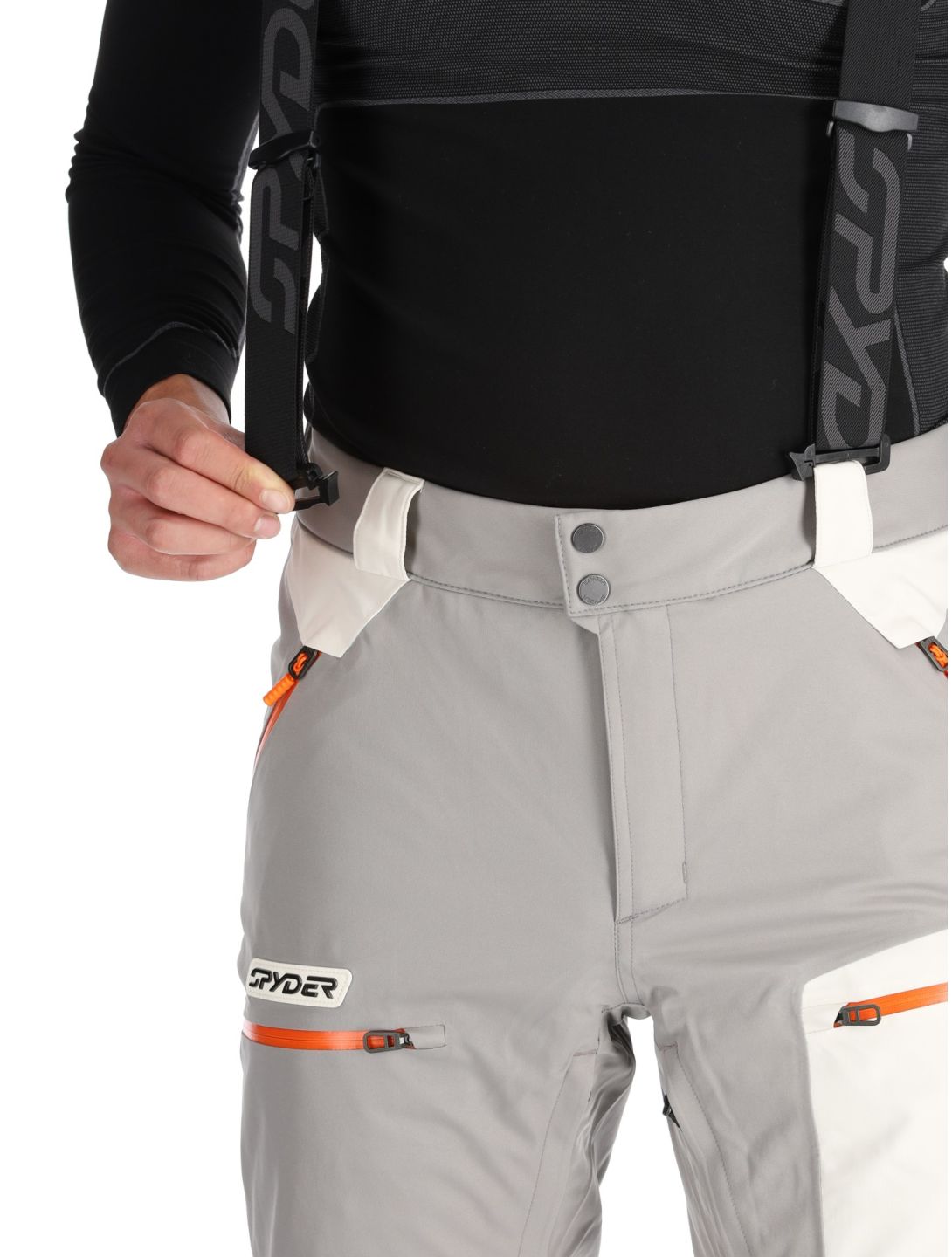 Spyder, Propulsion pantalon de ski hommes Concrete gris 