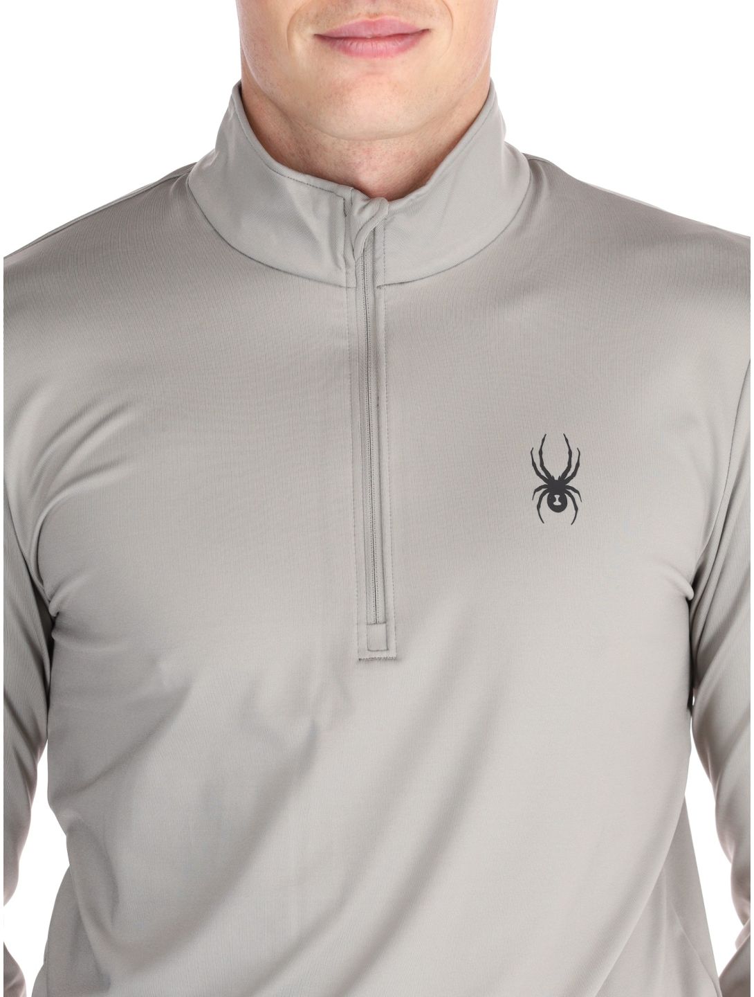 Spyder, Prospect 1/2 Zip pull de ski hommes Concrete gris 