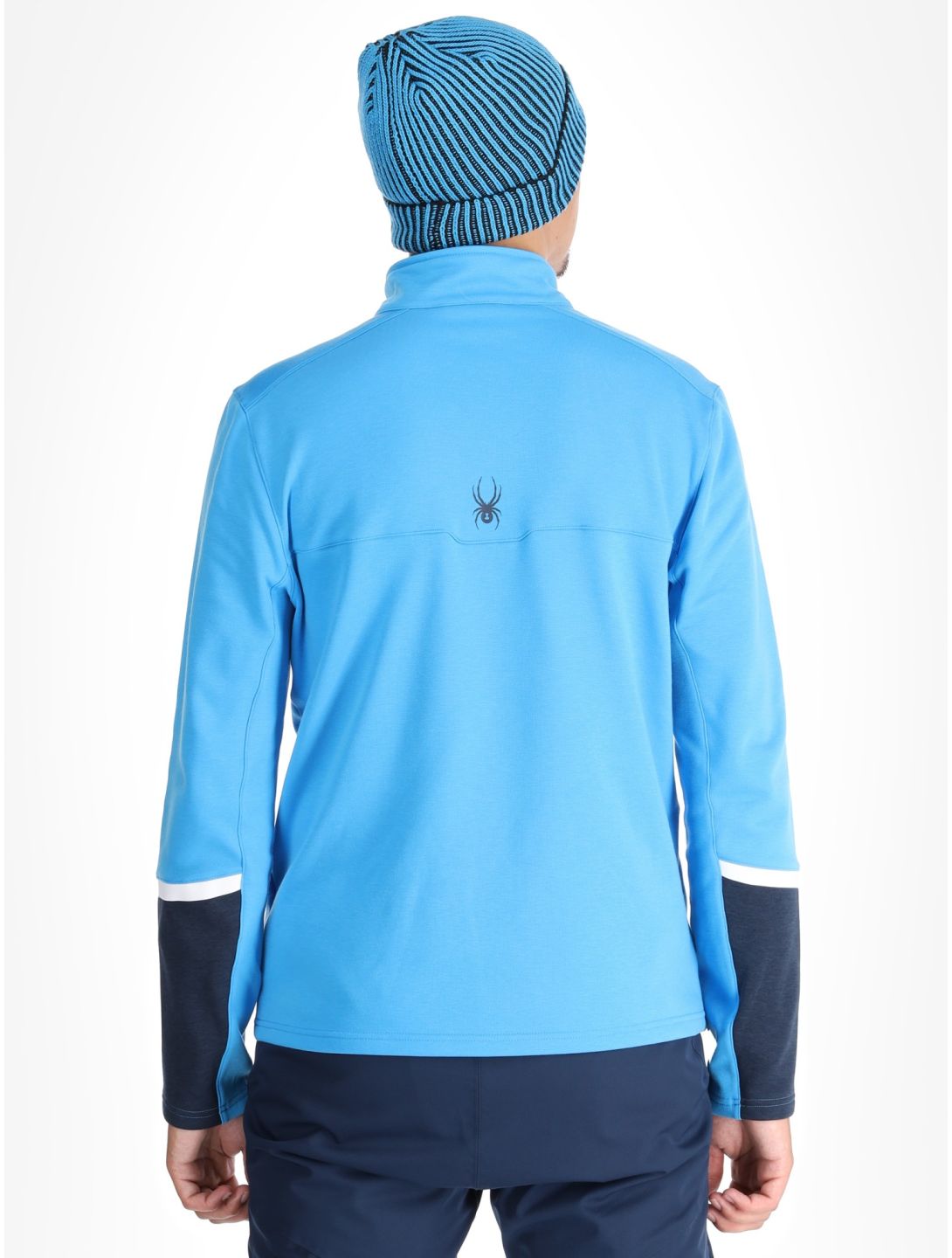 Spyder, Speed Fleece 1/2 Zip pull de ski hommes Aether Blue bleu 