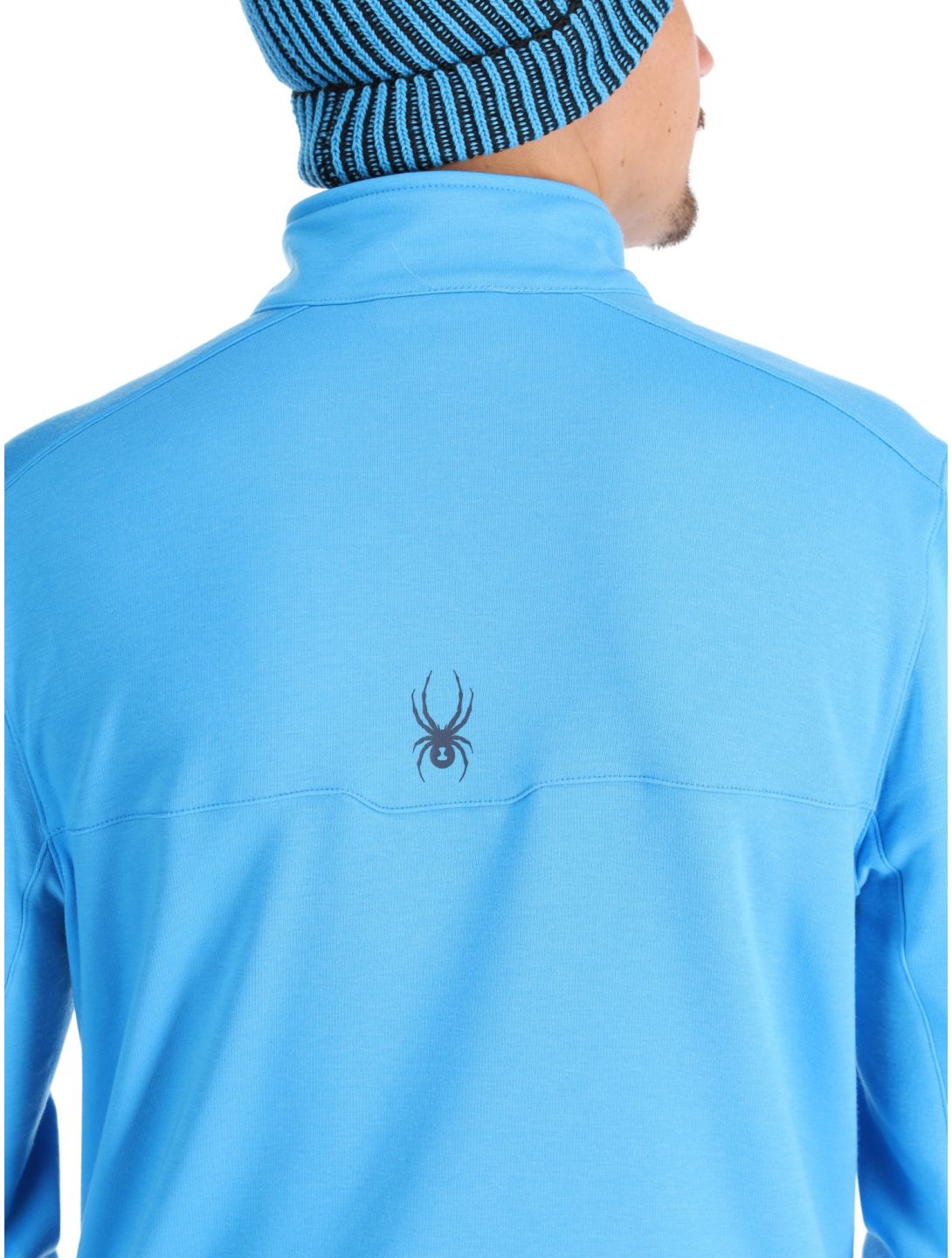 Spyder, Speed Fleece 1/2 Zip pull de ski hommes Aether Blue bleu 