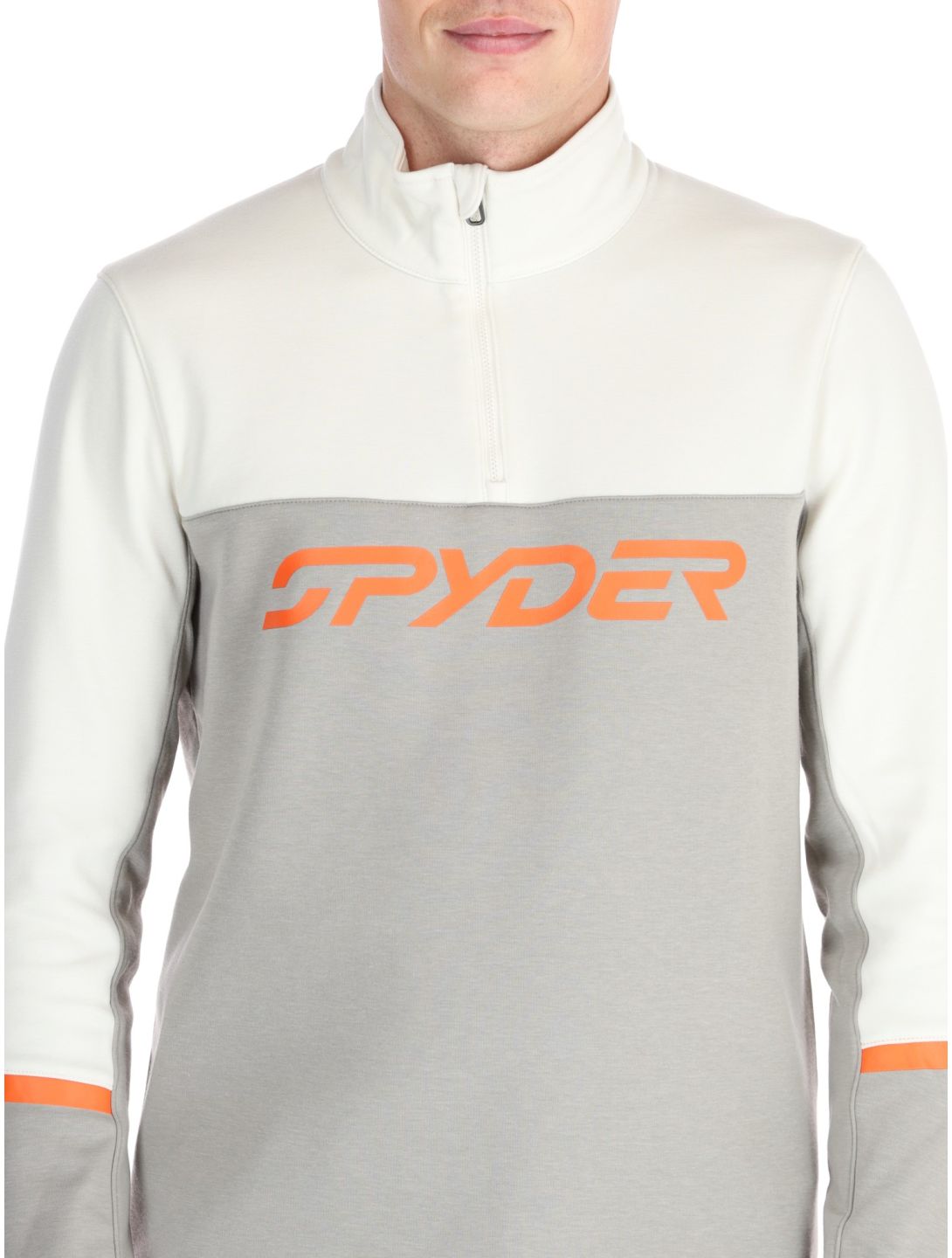 Spyder, Speed Fleece 1/2 Zip pull de ski hommes Concrete gris 