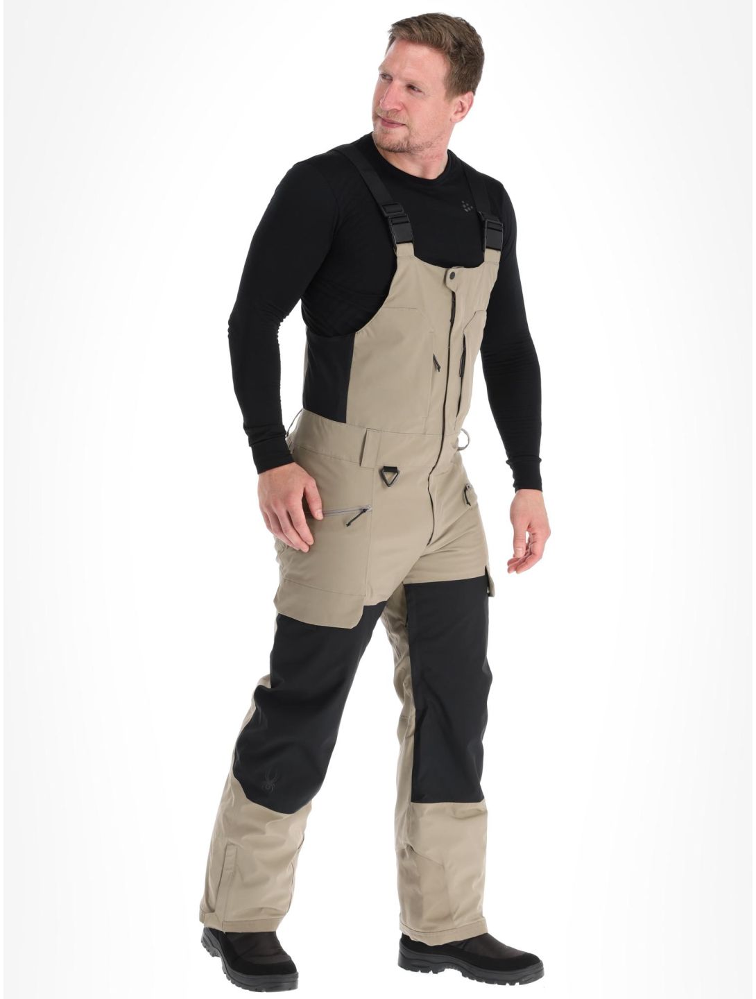 Spyder, Terrain Bib pantalon de ski hommes Desert Taupe brun 