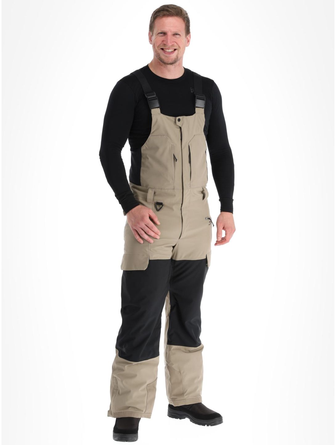 Spyder, Terrain Bib pantalon de ski hommes Desert Taupe brun 