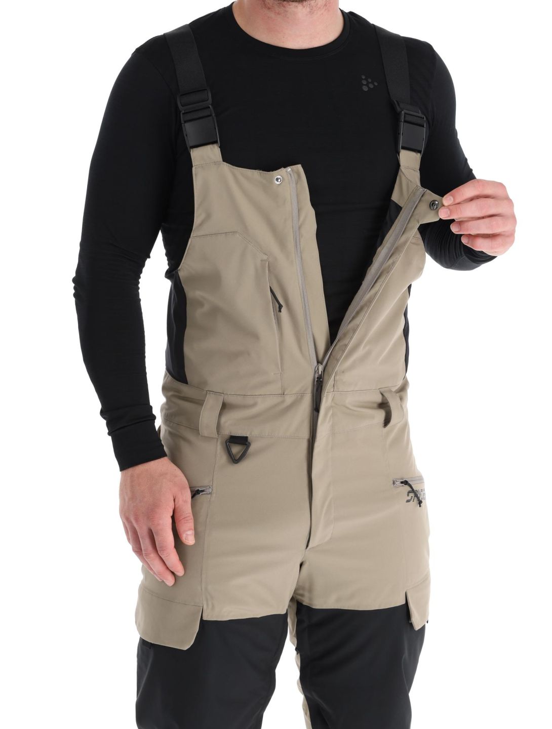 Spyder, Terrain Bib pantalon de ski hommes Desert Taupe brun 