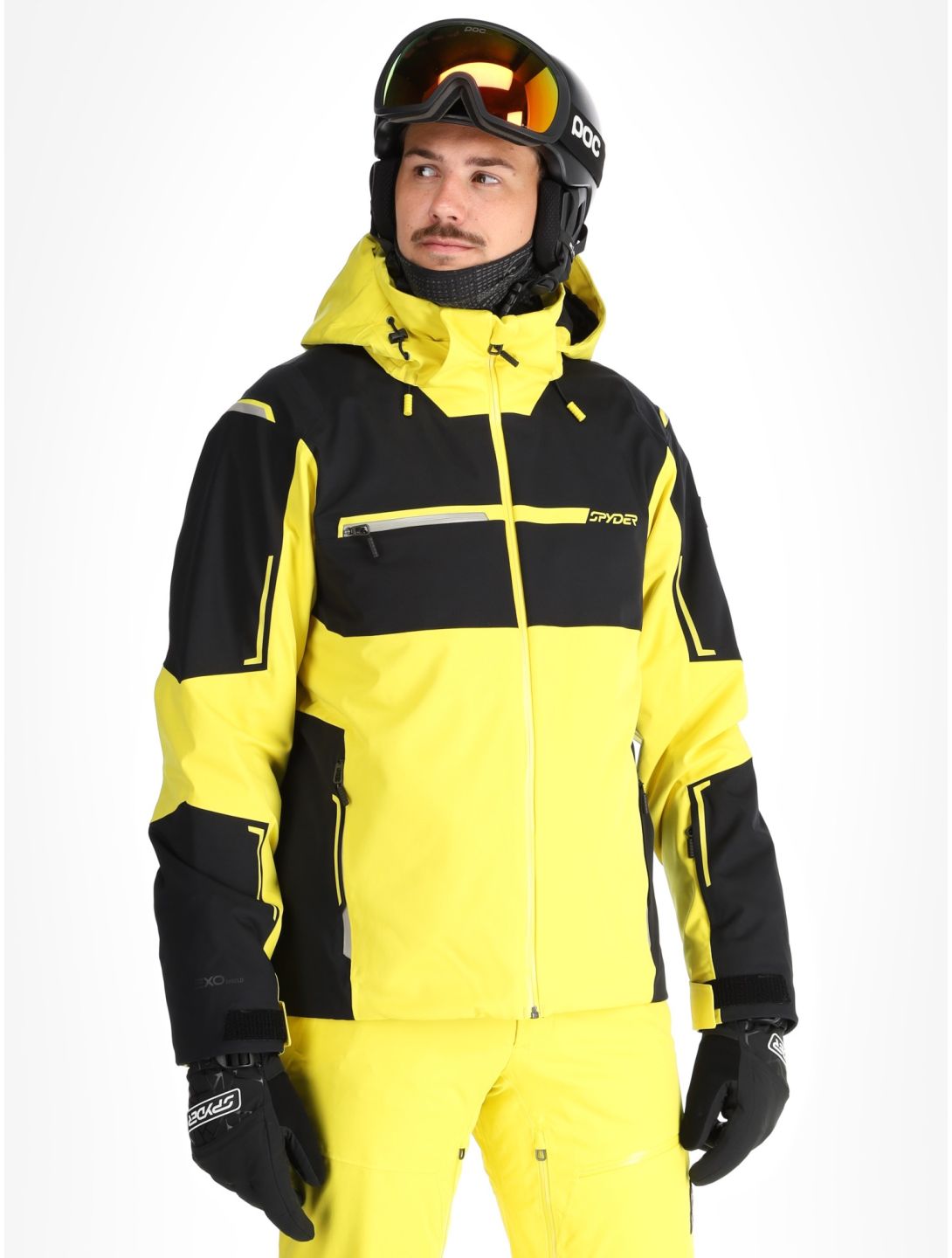 Spyder, Titan veste de ski hommes Acid Yellow jaune, noir 